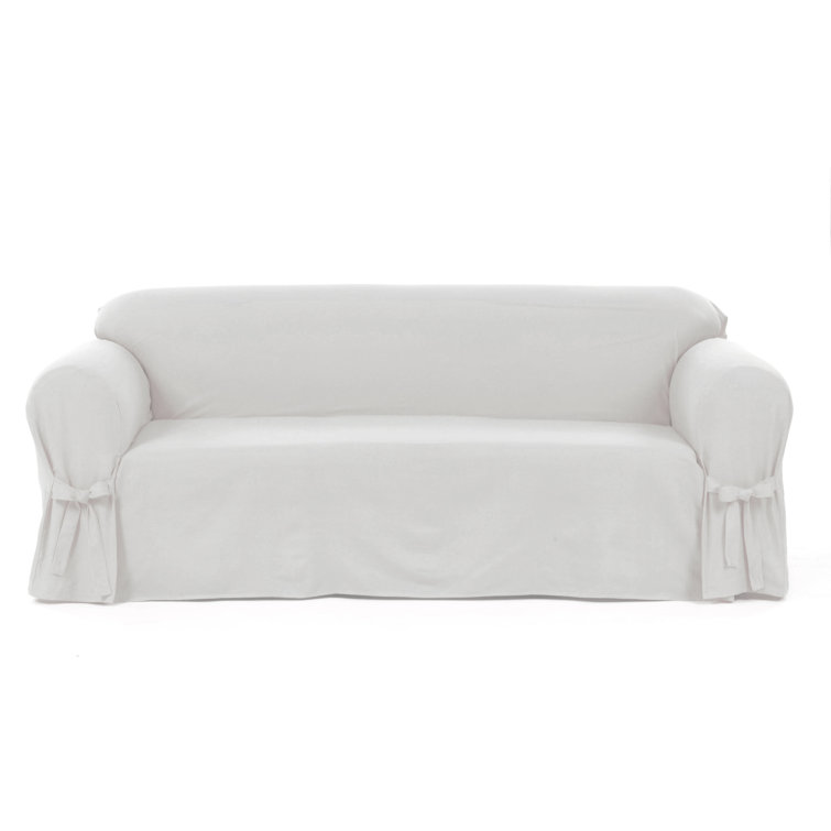 Rebrilliant Box Cushion Sofa Slipcover & Reviews Wayfair Canada
